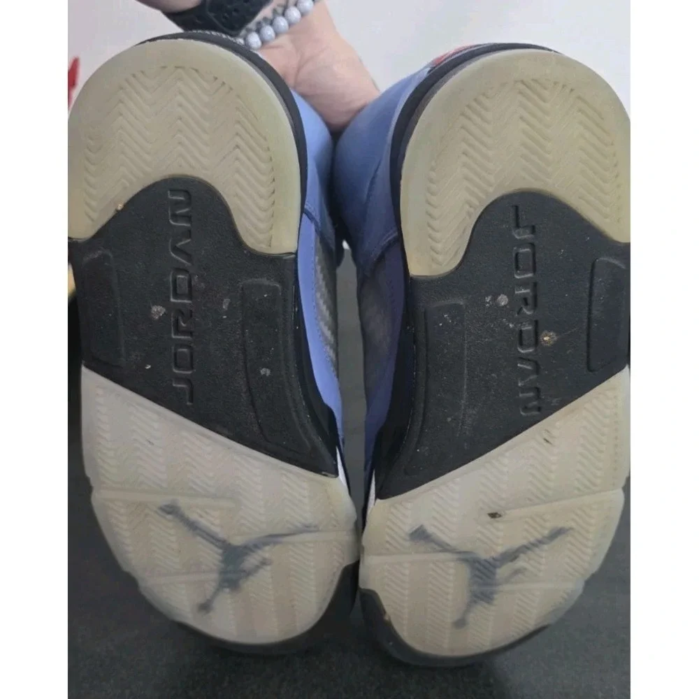 Air Jordan 5 Retro SE University Blue‎ Men 10 W11.5 44 High Top Sneakers Shoes